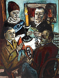 Max Beckmann, *Four Men Around a Table*