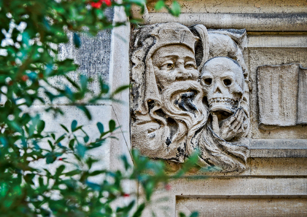 FRANCIS FIELDHOUSE: WashU’s first grotesques and bosses were the creations of ­Philadelphia’s Walter Cope and John ­Stewardson — the architectural firm selected in 1899 to design the then-Hilltop Campus. (Photo: James Byard)