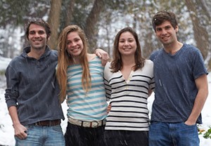 From left, O’Keefe’s children Daniel, Abby, Kayli and Patrick