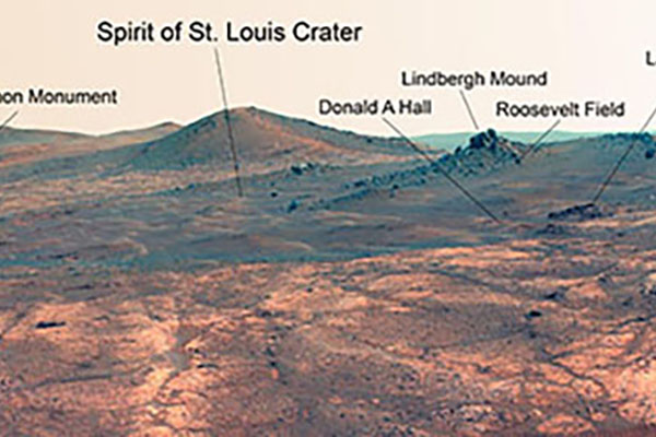 Spirit of St. Louis on Mars