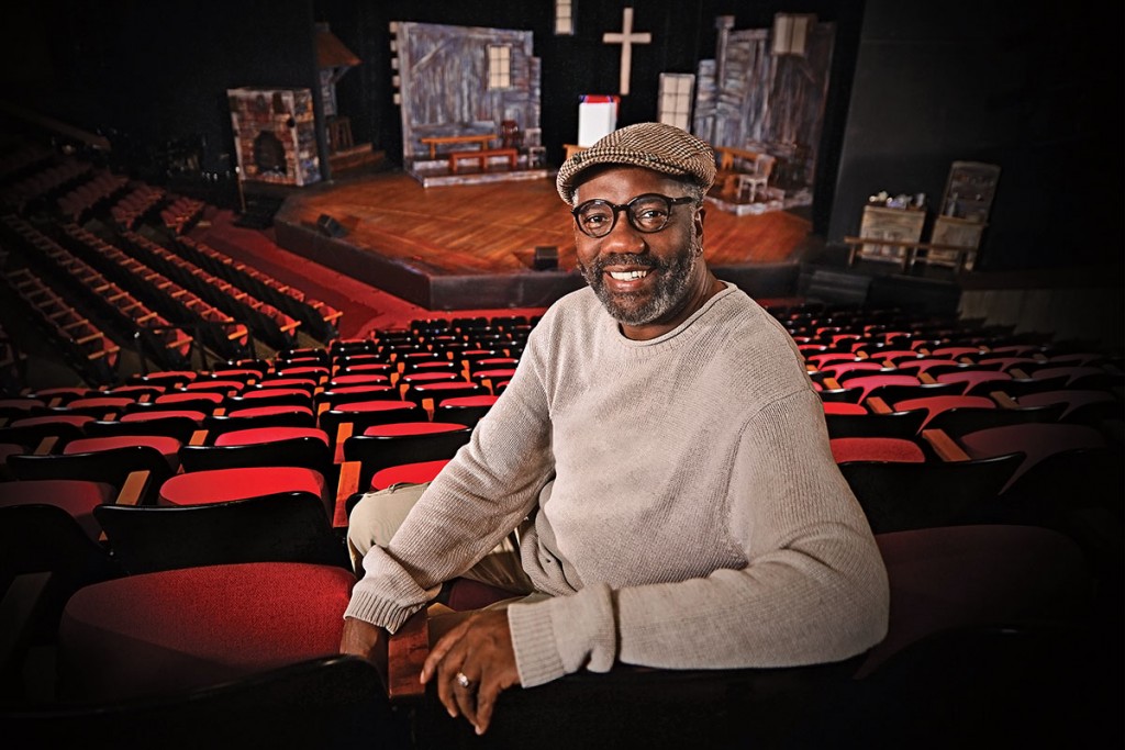 09.15.14-Ron Himes in the Edison Theatre. James Byard / WUSTL Photos