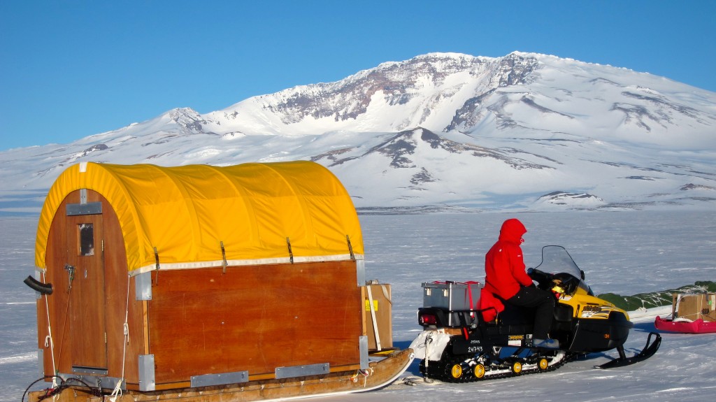 Conestoga wagon in West Antarctica