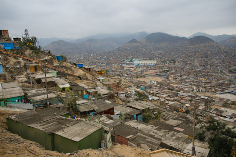 A slum in Lima, Peru.
