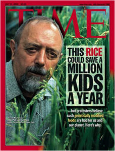 Golden Rice on Time cover