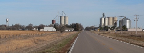 A view of the highway that turns into the main street of Bladen, Nebraska. (Courtesy photo)