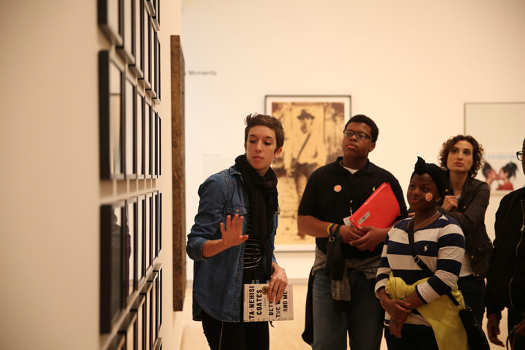 students tour Kemper Art Museum