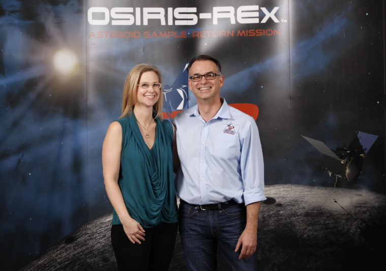 Mission chief Dante Lauretta and project data archivist Kate Crombie — met while in graduate school in earth and planetary sciences in 1993 — the husband-and-wife team have a lot riding on the Atlas V rocket: 12 years of intense, time-consuming work on NASA’s OSIRIS-REx mission. (photo credit to come)