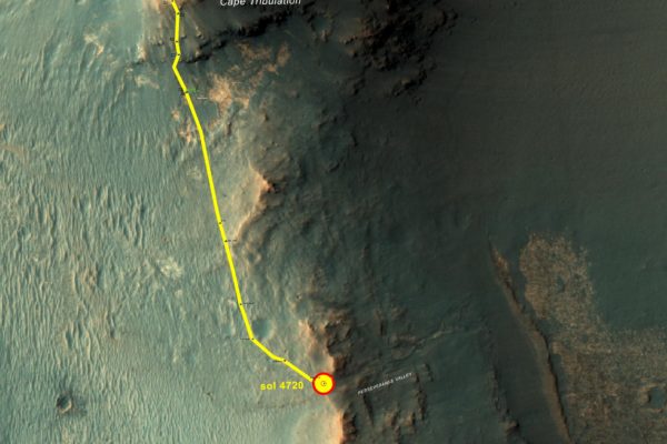 A spillway on Mars?