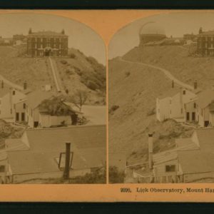 The Lick Observatory at Mount Hamilton in California circa 1880.