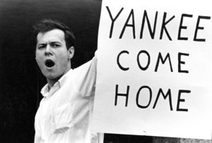 Student protestor, 1960s. (Washington University Archives)