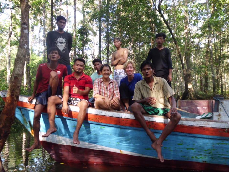 Robin McDowell, along with Burmese reporter Esther Htusan, spent the night in the jungle on the island of Dobo with men who had escaped from fishing trawlers. The men were eeking out a living cutting down trees and selling them to local construction companies on a neighboring island. (Courtesy photo)