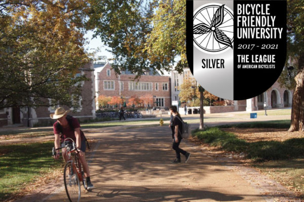Washington University named a Silver Bicycle Friendly University