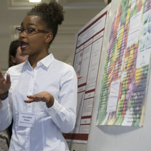 student posters at Undergraduate Research Symposium