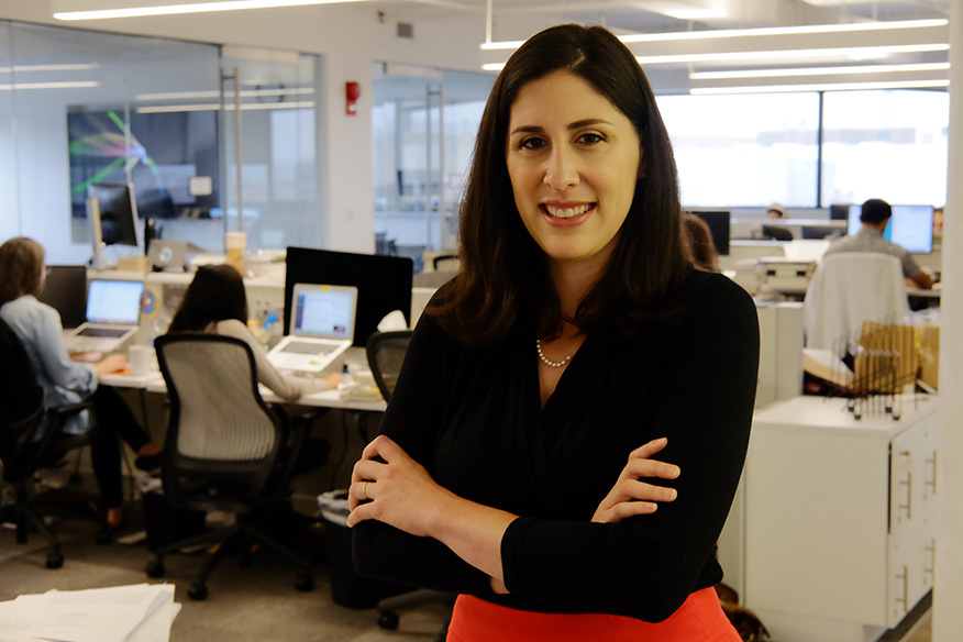 A former reporter for the <i>Washington Post</i>, Sarah Kliff, AB ’07, is a senior policy correspondent at Vox.com in Washington, D.C. Among her areas of interest and expertise are health-care policy and the effects of such on people’s lives. (Photo: Andres Alonso)