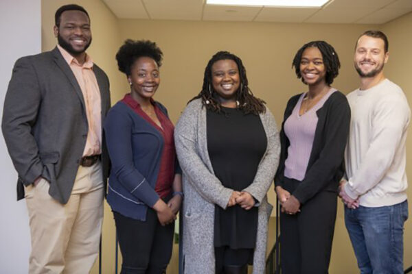 Five inducted into Bouchet Graduate Honor Society