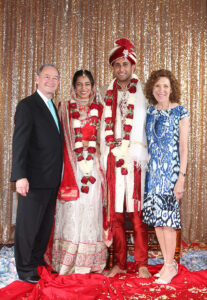 Risa Zwerling Wrighton and Mark Wrighton at Harita Shah's wedding.