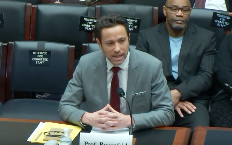 Jake Rosenfeld, associate professor of sociology at Washington University in St. Louis, testifies March 26 before a House Subcommittee exploring changes to the National Labor Relations Act.
