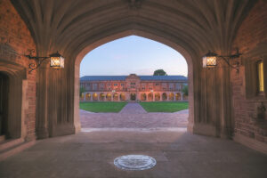 Ridgely Hall-Brookings archway