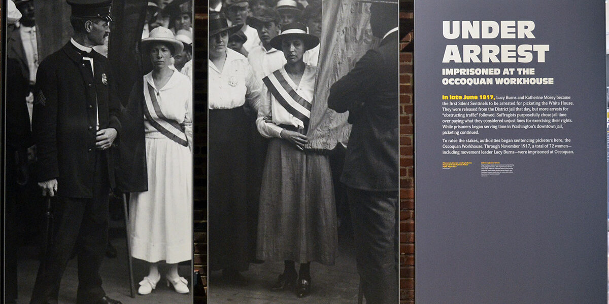 The Lucy Burns Museum opened in January 2020 paying tribute to the 72 women imprisoned at the Occoquan Workhouse for picketing for the right to vote in 1917. (Courtesy photo)