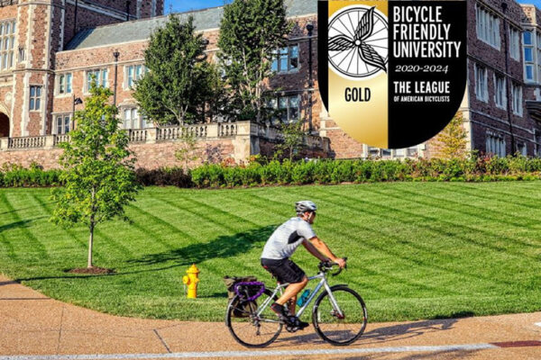 Washington University named a Gold Bicycle Friendly University