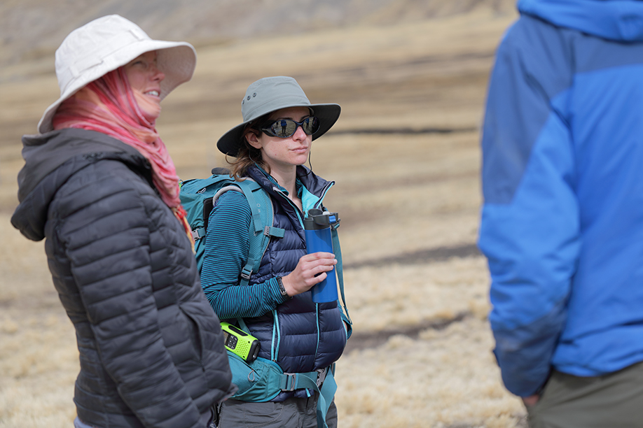 Bronwen Konecky, assistant professor of Earth and planetary sciences, and Sarah Baitzel, assistant professor of anthropology, both in Arts & Sciences, are collaborating on reconstructing past climate and cultural shifts in the Peruvian Andes.