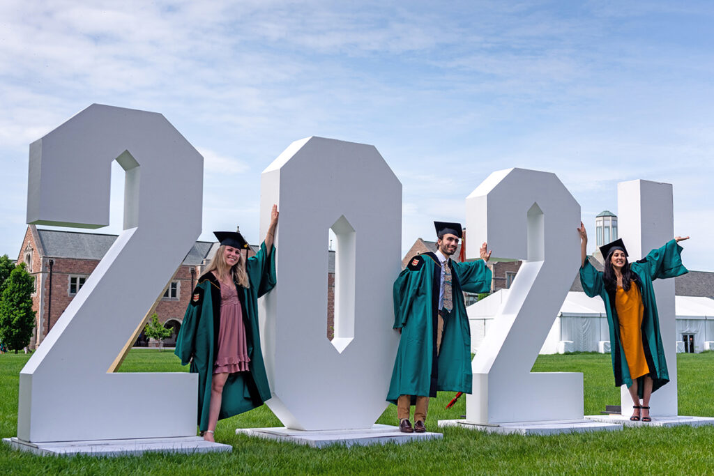 graduates at 2021 Commencement