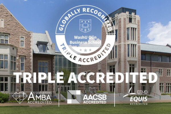 Olin earns rare triple accreditation, launches online MBA for digitally enabled leaders