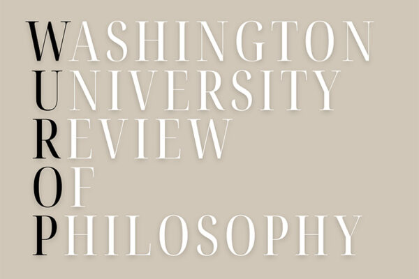 Washington University Review of Philosophy launches