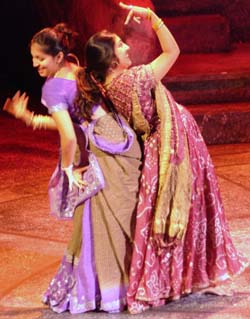 Members of Ashoka, the University's Indian student group, perform cultural dances for 