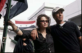 Helena Bonham Carter and Michael Keaton in HBO Film's Emmy Award-nominated *Live From Baghdad*, co-written by Richard Chapman, lecturer in film & media studies.