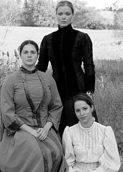 Pictured, left to right: Robin Kacyn as Olga, Merrie Brackin as Masha and Judith Lesser as Irina.