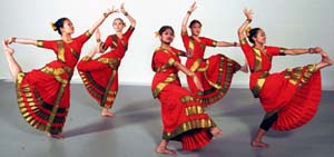 Pictured are student dancers performing Asha Prem's *Narasimha*.