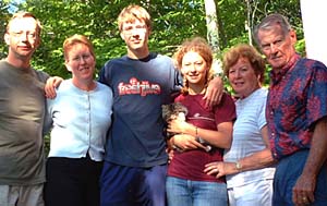 (From left) Csernansky, wife Cynthia, son Matt, daughter Julia, mother-in-law Eddy and father-in-law Cecil.