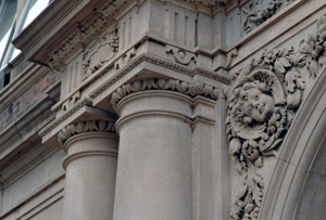 Column detail, Ridgley Hall
