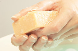 Regularly washing hands can cut the risk of coming down with the flu.