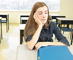 Don't be alarmed if students come home exhausted from the stress of taking final exams.