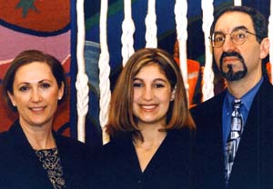 David Gutmann; his wife, Robin; and daughter, Rebecca.