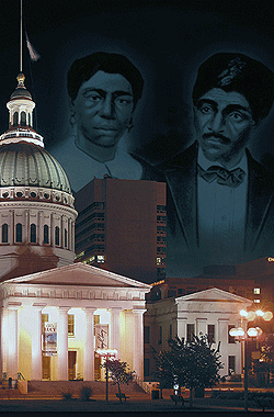 The Old Courthouse in downtown St. Louis was the site of the first two trials of the Dred Scott case in 1847 and 1850. Slaves Scott and his wife, Harriet, eventually lost their suit for freedom with a U.S. Supreme Court decision in 1857, the sesquicentennial of which will be commemorated with a University-sponsored symposium March 1-3.