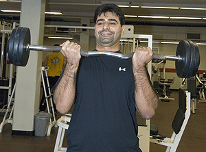 Shahrouz Yousefi likes to lift weights as a respite from what he calls the speedy pace of academic life. But he kept up fine, despite knowing little English when he emigrated from Iran.
