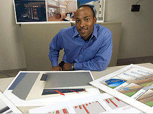 As an MBA candidate, Stephen Westbrooks and a classmate founded Natural Capital and developed plans for energy-efficient homes for a North St. Louis neighborhood. After graduating, Westbrooks plans to continue the venture and expects to have all the homes built and sold in about two years.