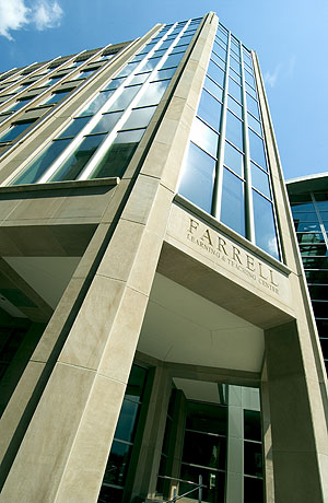 Entrance to the Farrell Learning & Teaching Center