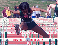 Danielle Wadlington hurdled her way into provisionally qualifying for the NCAA Outdoor Championships at the Quad Meet April 11.