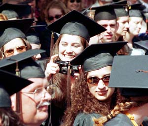 Graduates in Brookings Quadrangle