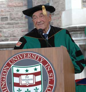 Elie Wiesel addresses the Class of 2011.