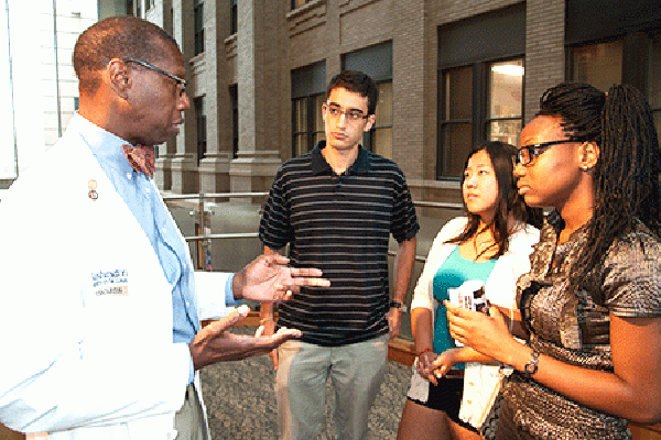 Incoming medical students take the plunge