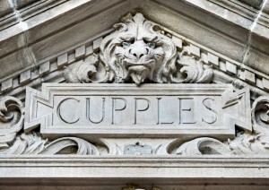 CUPPLES I: A variety of figures greet visitors as they enter Cupples Hall. (Photo: James Byard)