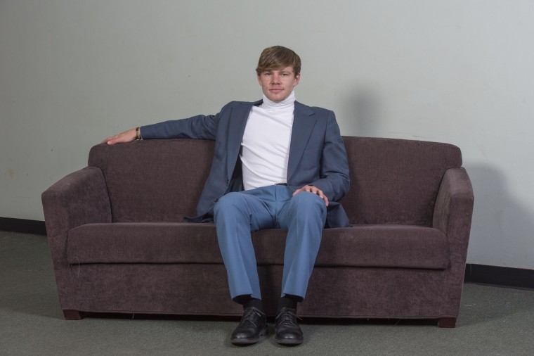 Man sitting on couch