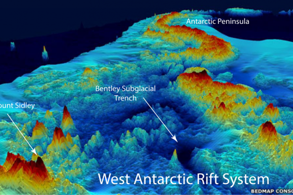 The geography of Antarctica’s underside