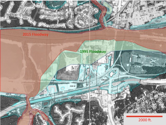 FEMA map of Meramec floodplain near Valley Park