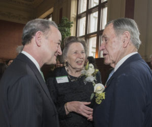 George and Charmaine Mallinckrodt with Chancellor Wrighton